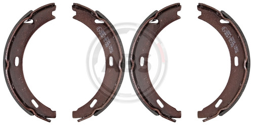 Rear brake shoe - set, for