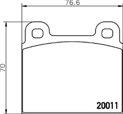 Genuine bosch front - front, brake