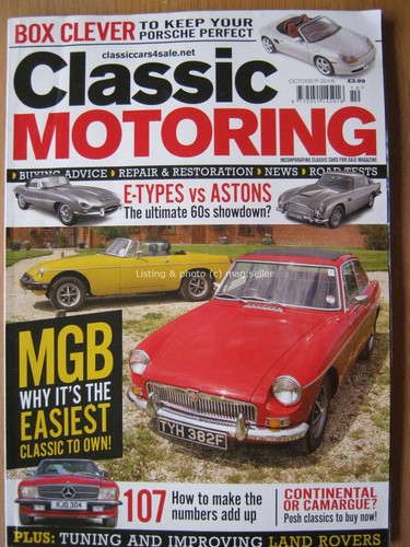 Classic motoring october - classic,